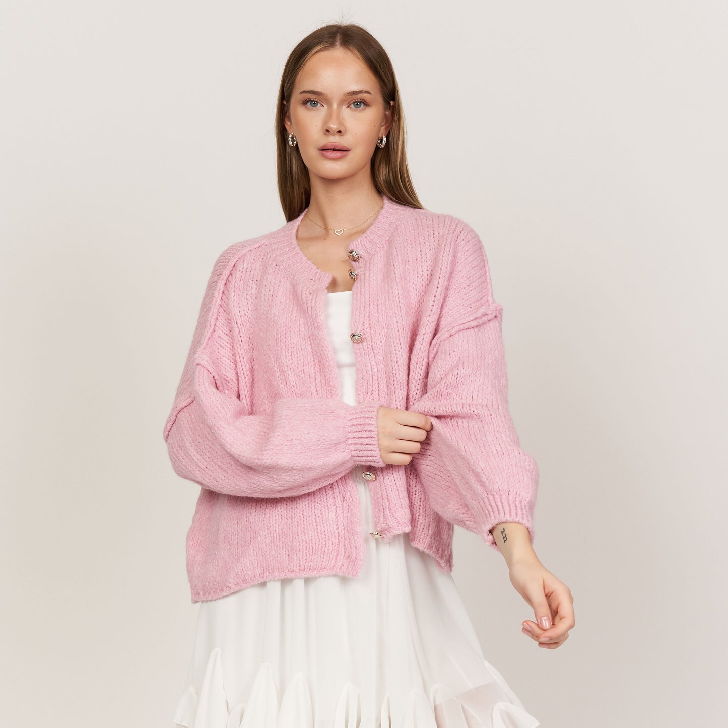 Oversized LunaMae Cardigan Short