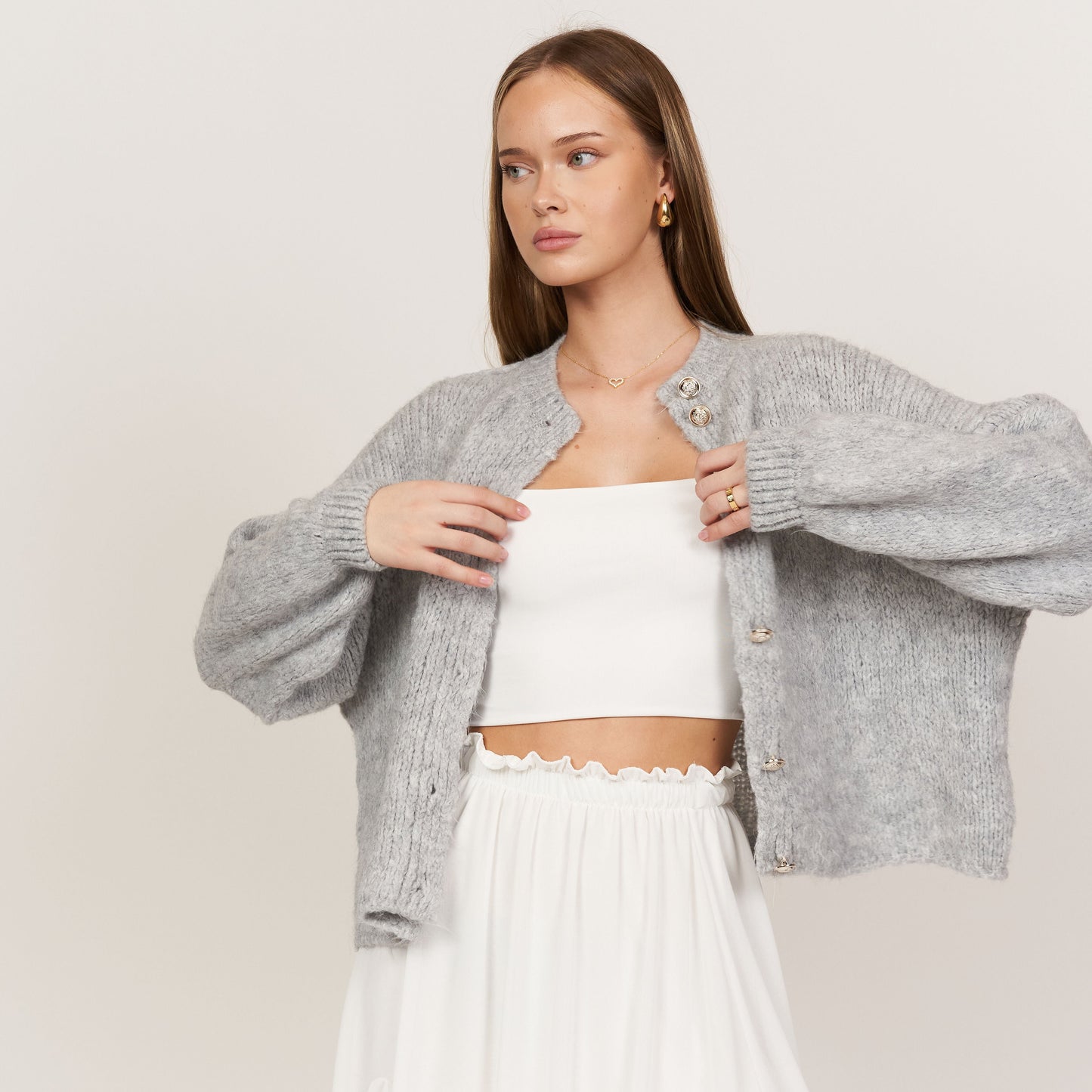 Oversized LunaMae Cardigan Short