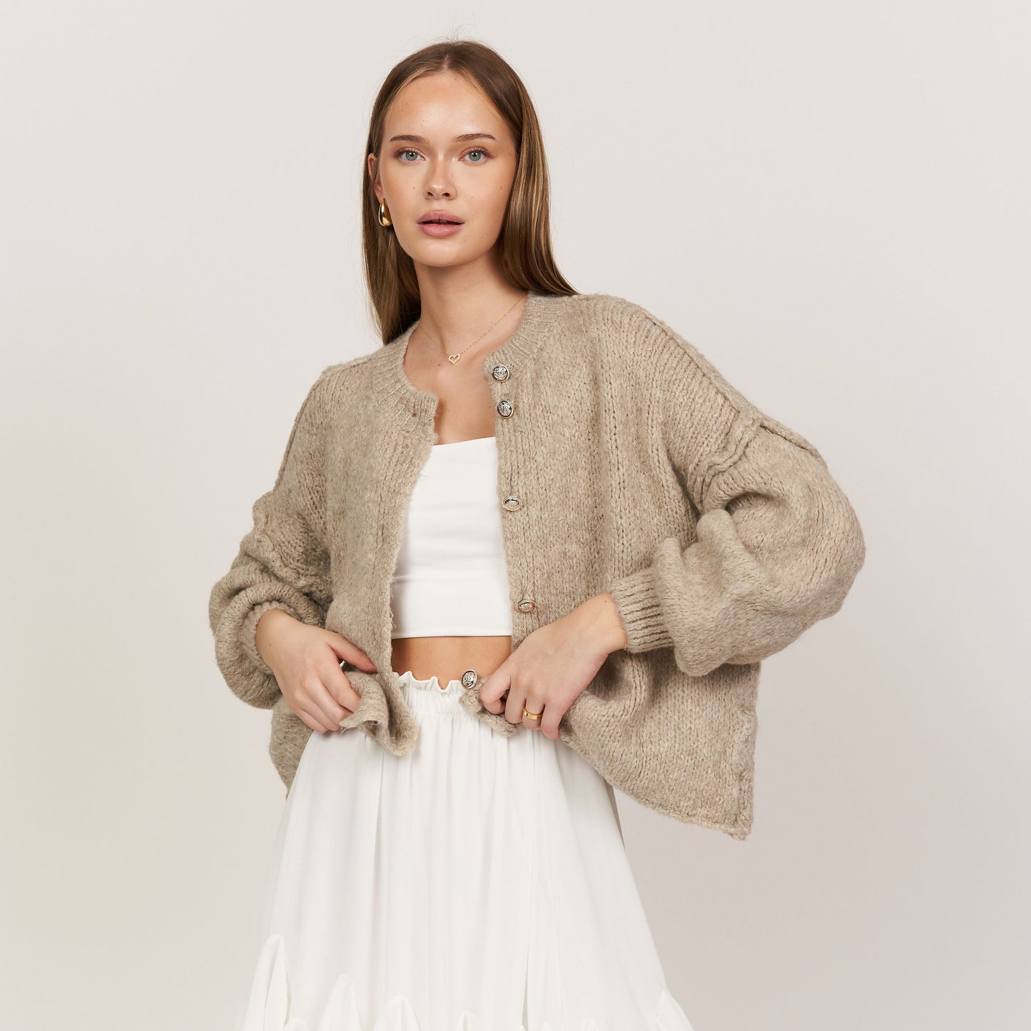 Oversized LunaMae Cardigan Short