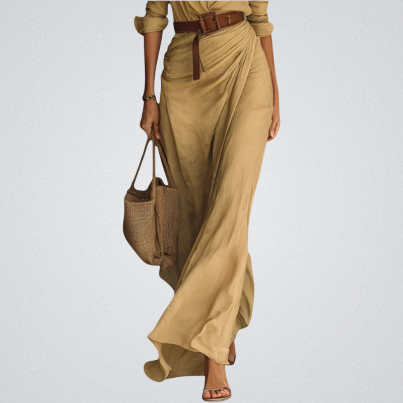 Emma – Wrap dress with waist belt