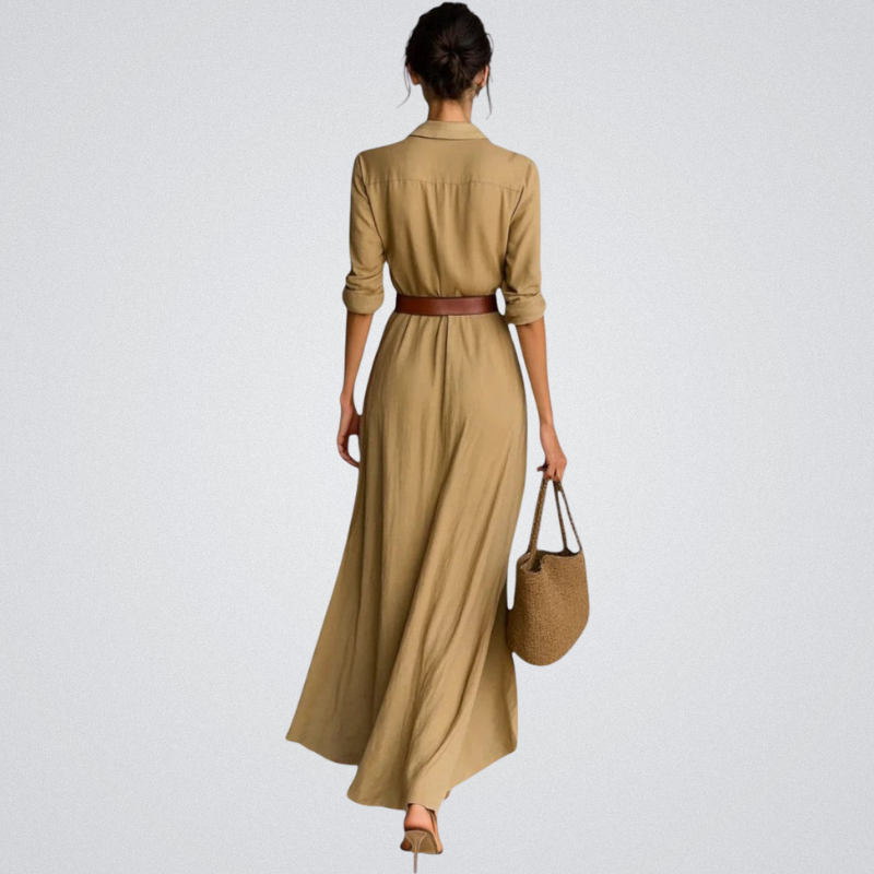 Emma – Wrap dress with waist belt