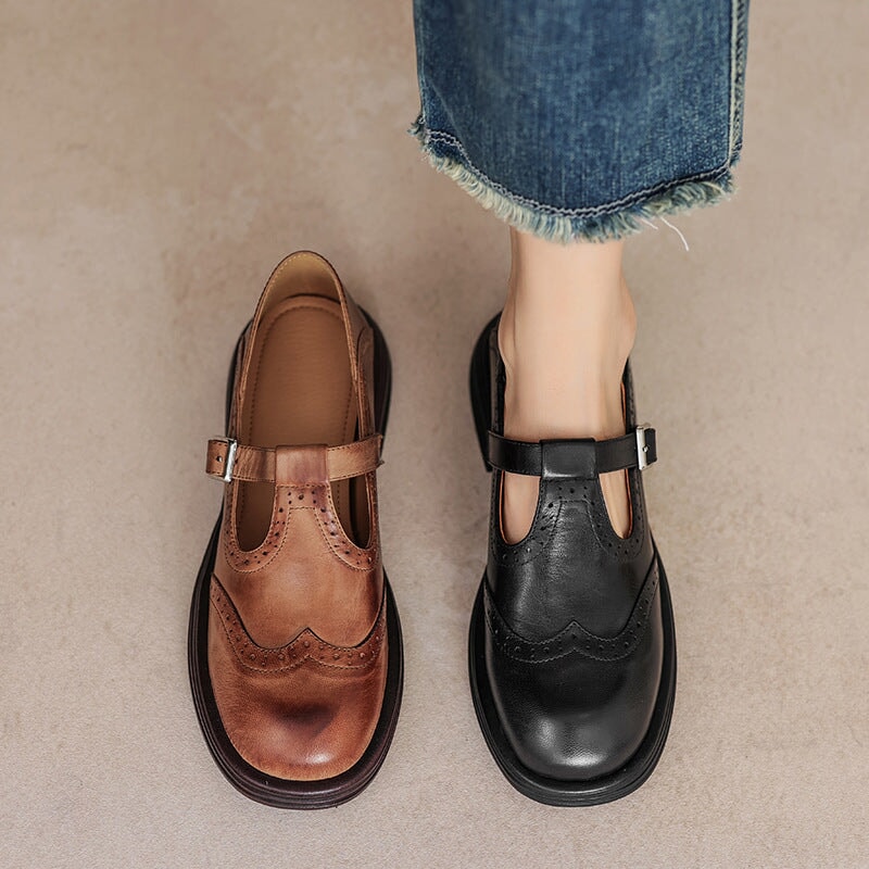 LUNAMAE | ELEGANTE MARY JANES LEATHER