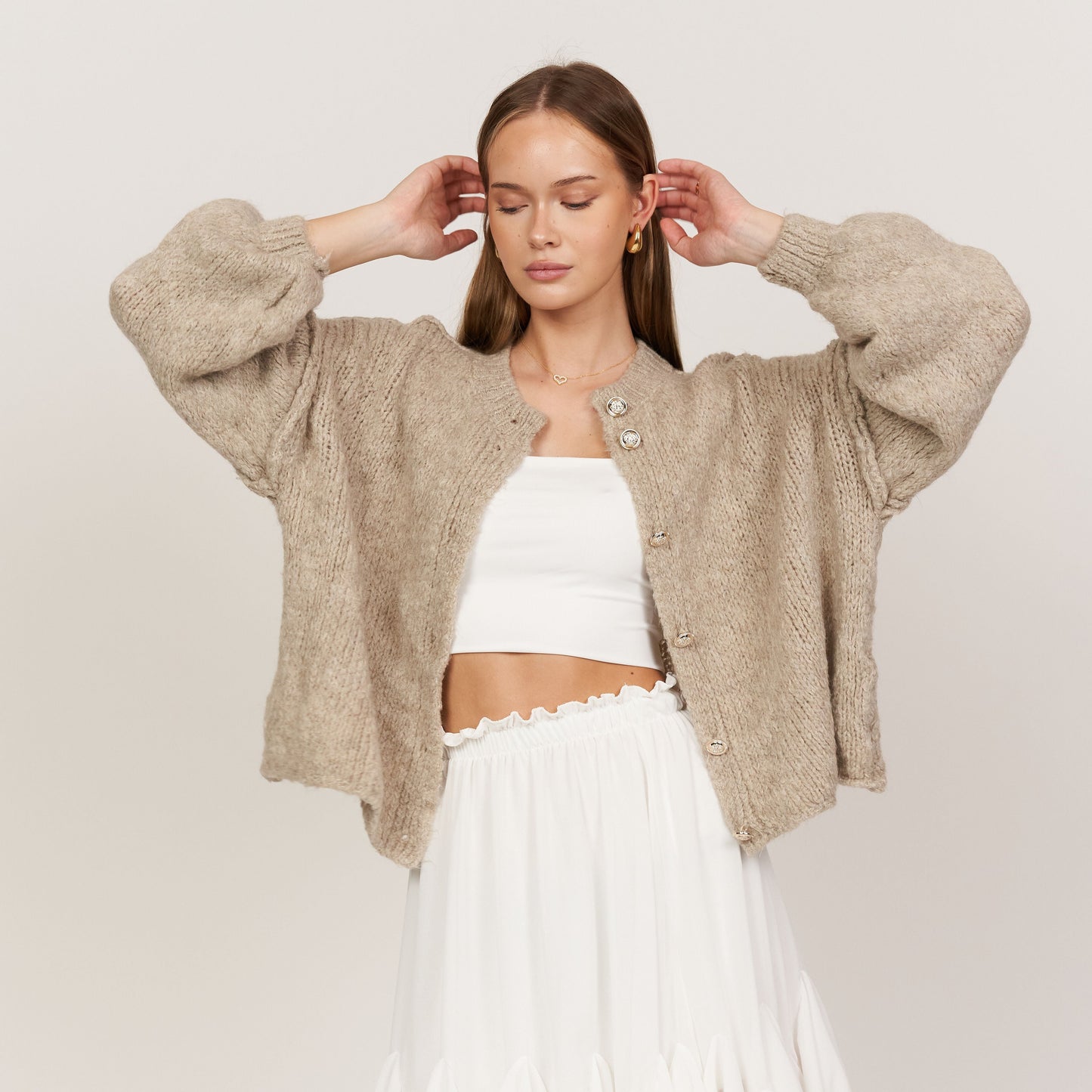 Oversized LunaMae Cardigan Short