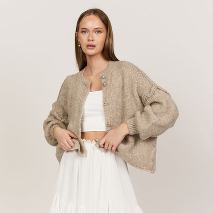 Oversized LunaMae Cardigan Short